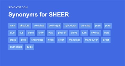 sheer synonym|define sheared.